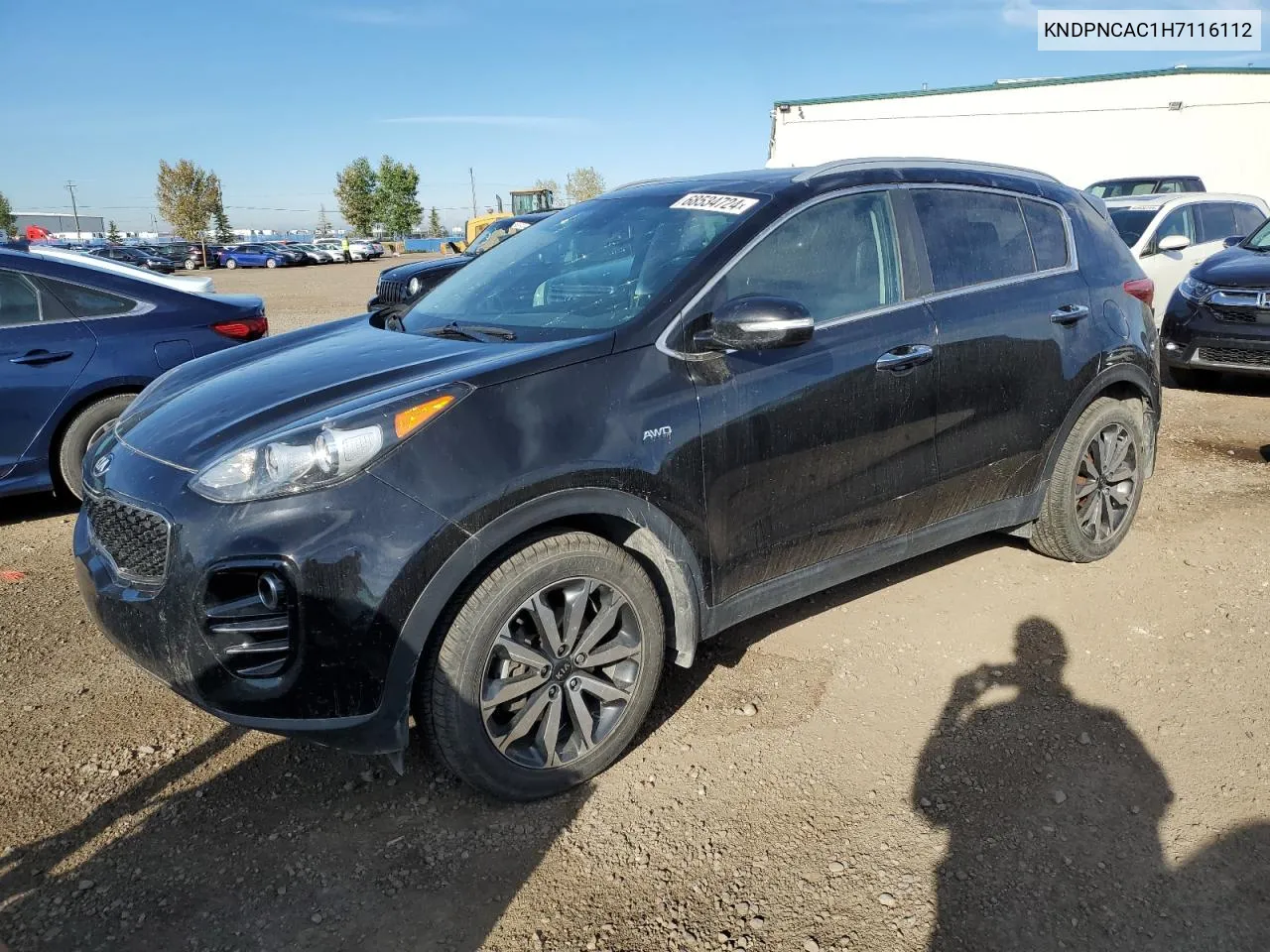 KNDPNCAC1H7116112 2017 Kia Sportage Ex