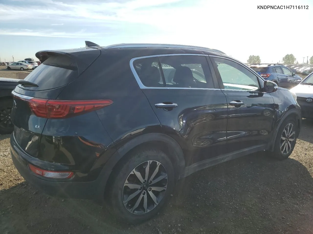 KNDPNCAC1H7116112 2017 Kia Sportage Ex