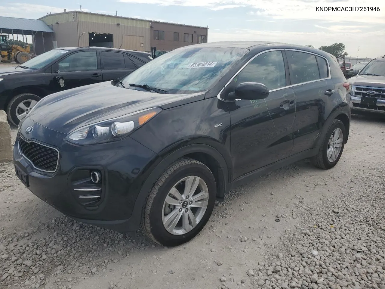 2017 Kia Sportage Lx VIN: KNDPMCAC3H7261946 Lot: 68908244