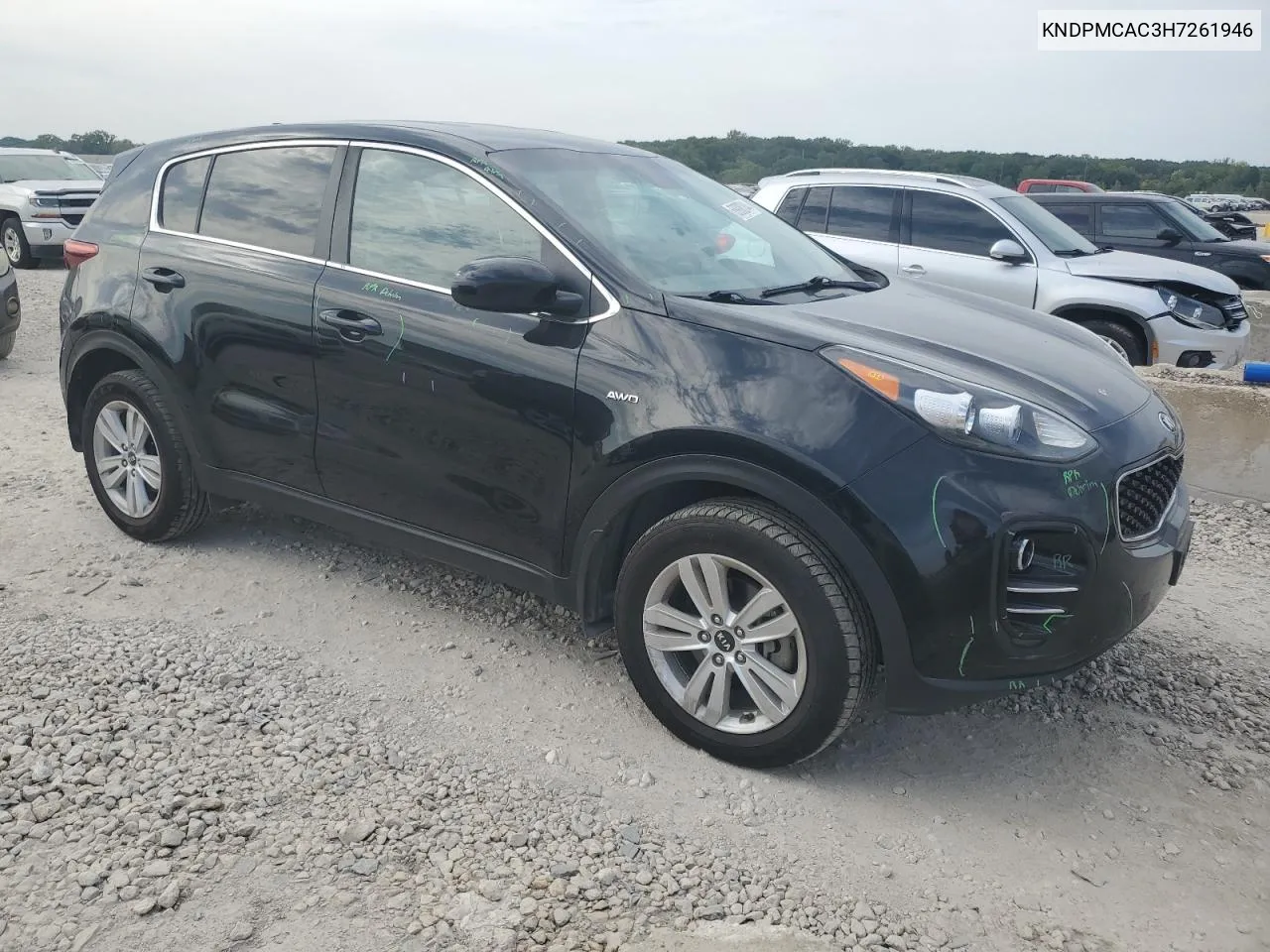 2017 Kia Sportage Lx VIN: KNDPMCAC3H7261946 Lot: 68908244