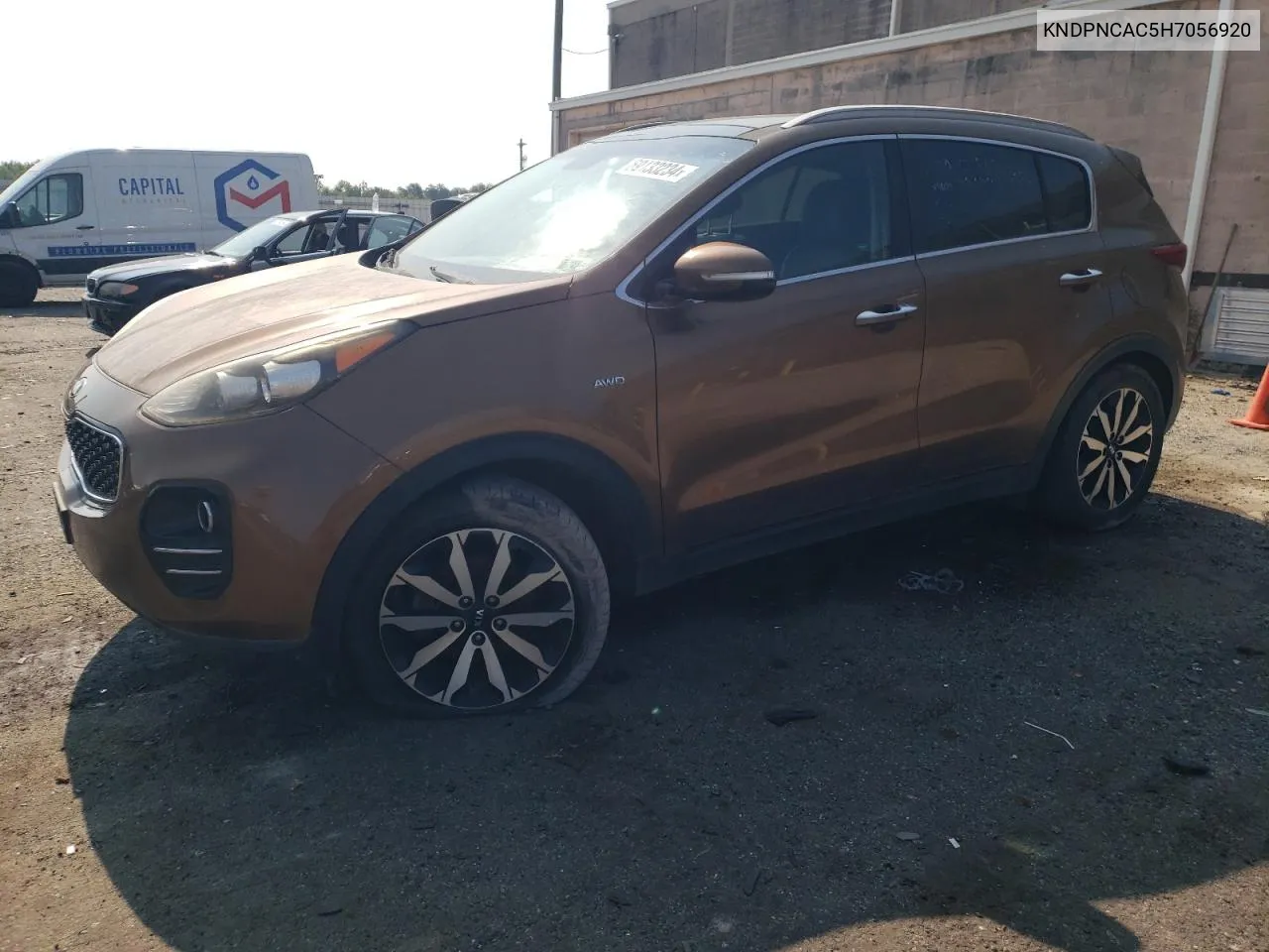 KNDPNCAC5H7056920 2017 Kia Sportage Ex