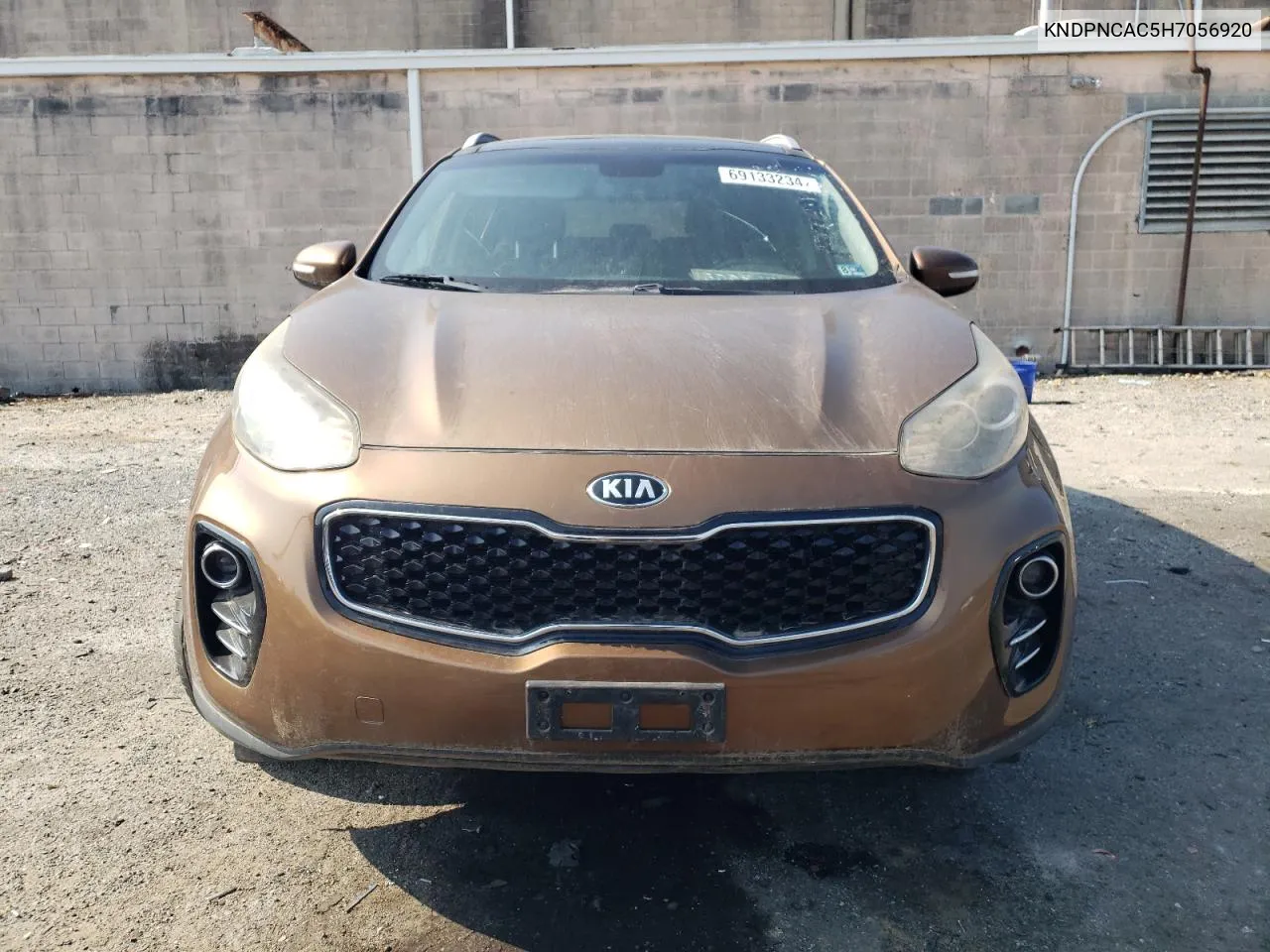 2017 Kia Sportage Ex VIN: KNDPNCAC5H7056920 Lot: 69133234