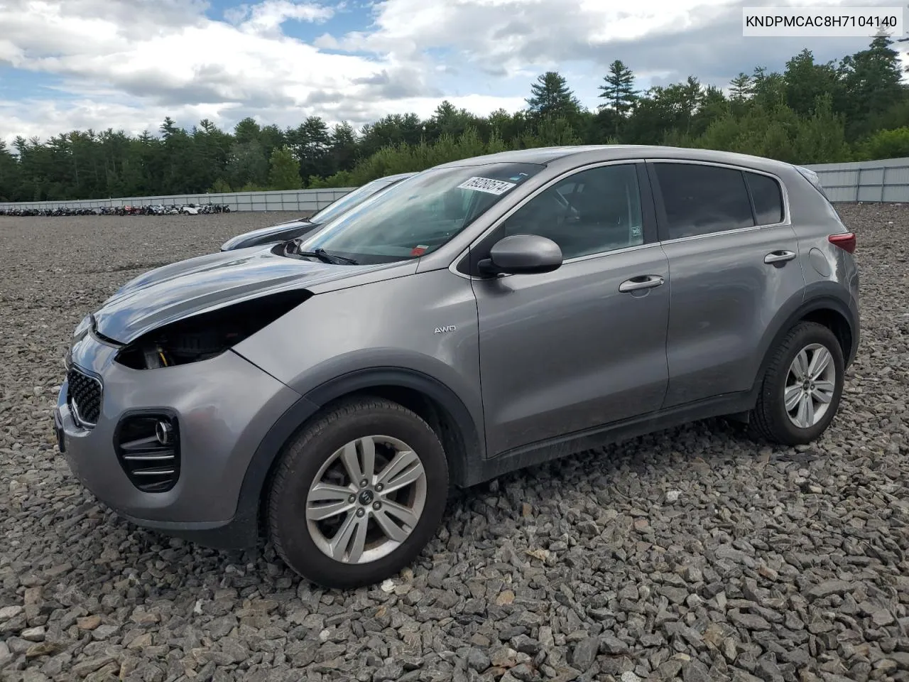 2017 Kia Sportage Lx VIN: KNDPMCAC8H7104140 Lot: 69280574