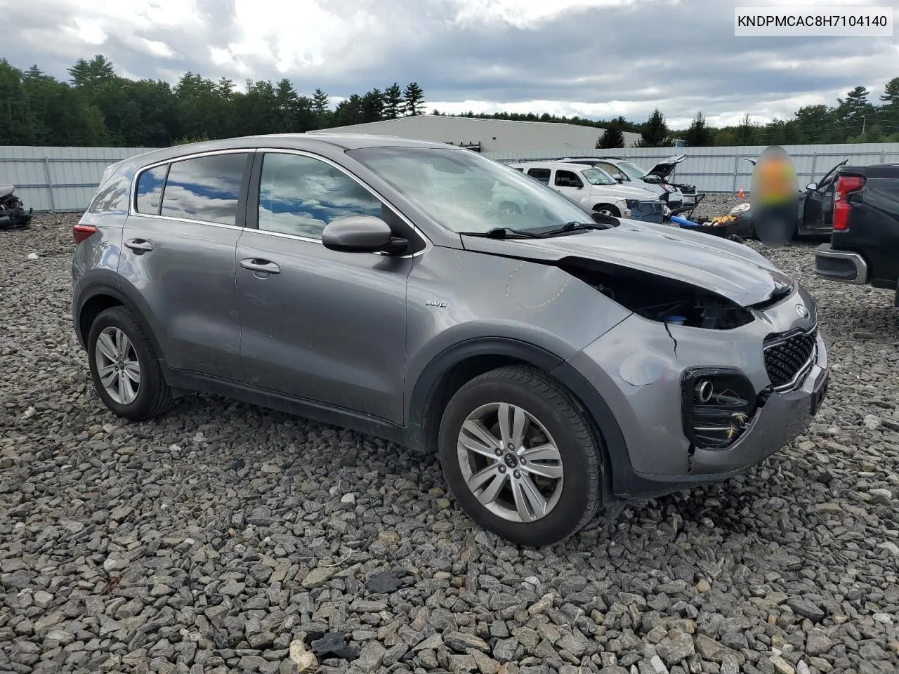 2017 Kia Sportage Lx VIN: KNDPMCAC8H7104140 Lot: 69280574