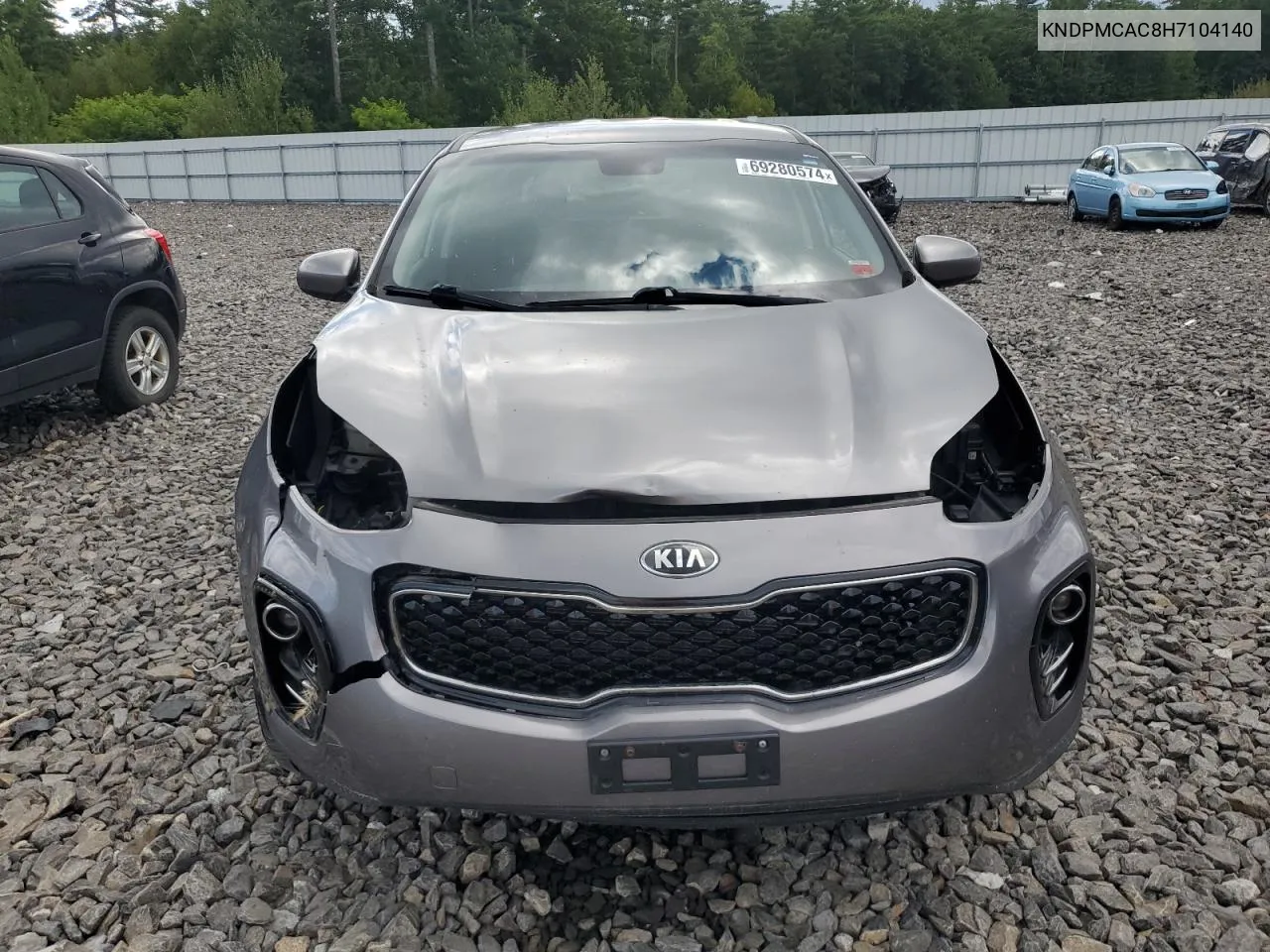 2017 Kia Sportage Lx VIN: KNDPMCAC8H7104140 Lot: 69280574