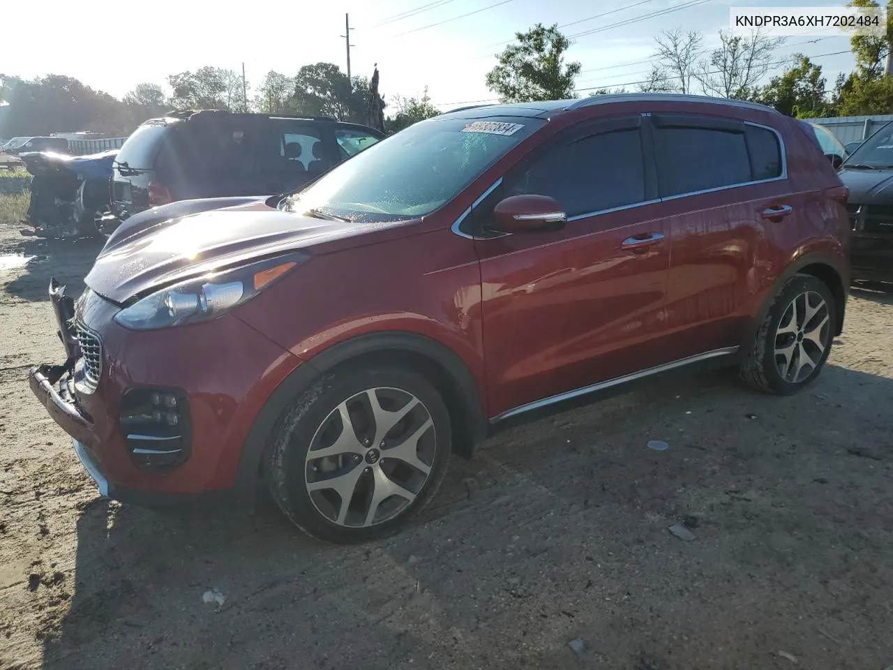 2017 Kia Sportage Sx VIN: KNDPR3A6XH7202484 Lot: 69302834