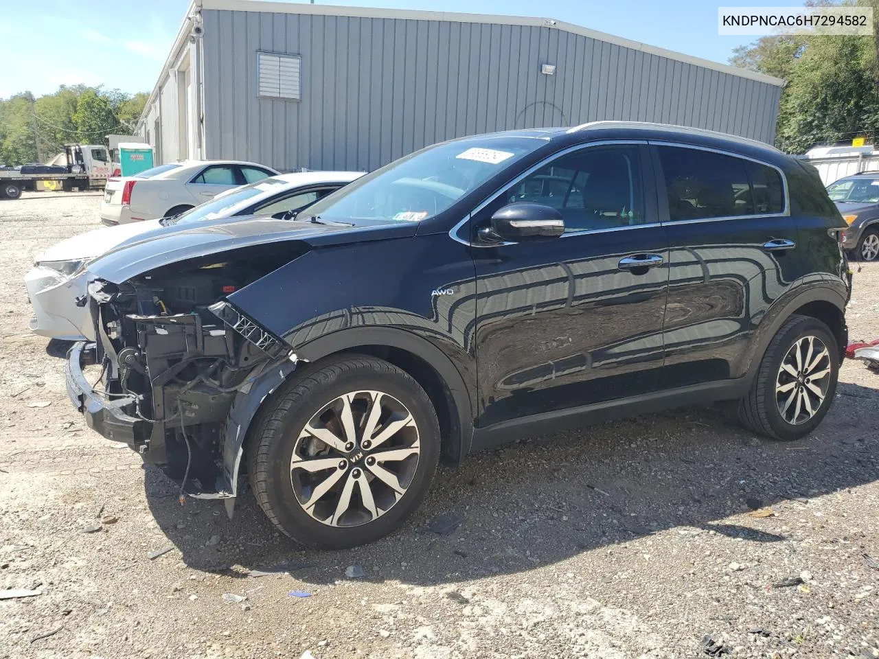 2017 Kia Sportage Ex VIN: KNDPNCAC6H7294582 Lot: 69655054