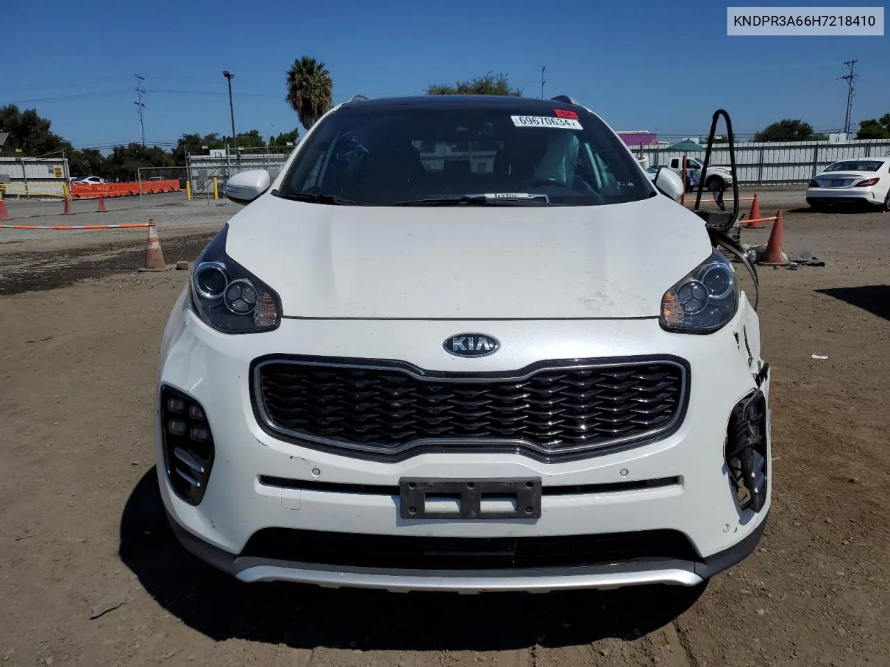 2017 Kia Sportage Sx VIN: KNDPR3A66H7218410 Lot: 69670634