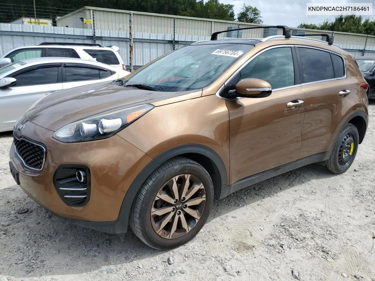 2017 Kia Sportage Ex VIN: KNDPNCAC2H7186461 Lot: 69756704