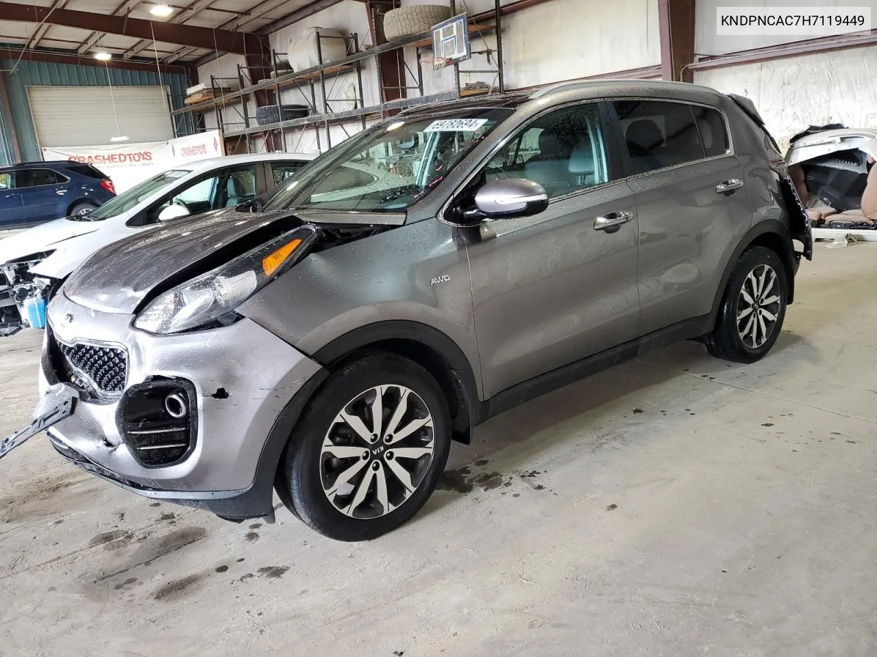 KNDPNCAC7H7119449 2017 Kia Sportage Ex