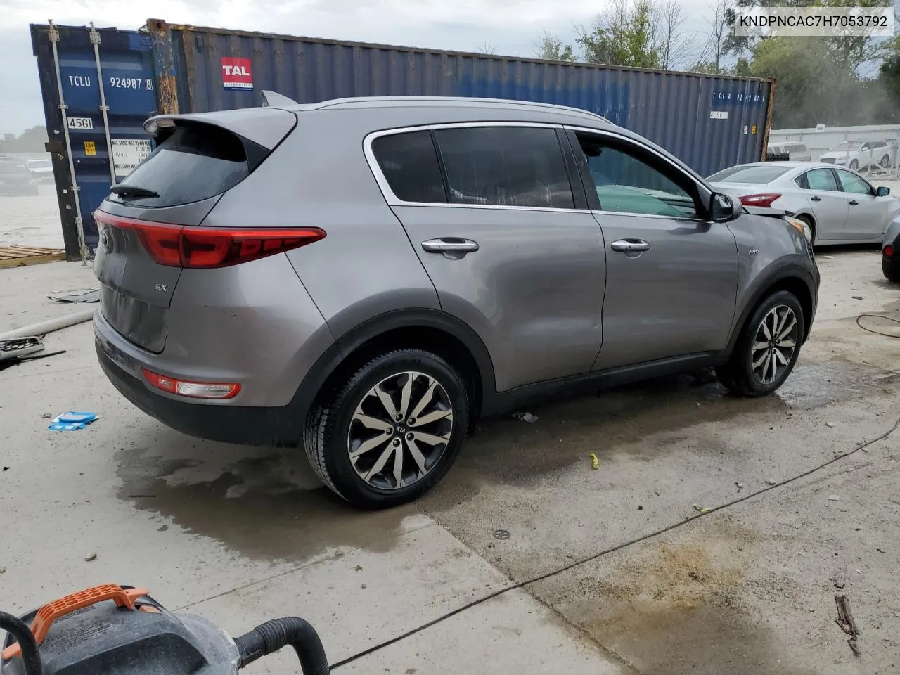 2017 Kia Sportage Ex VIN: KNDPNCAC7H7053792 Lot: 69801424