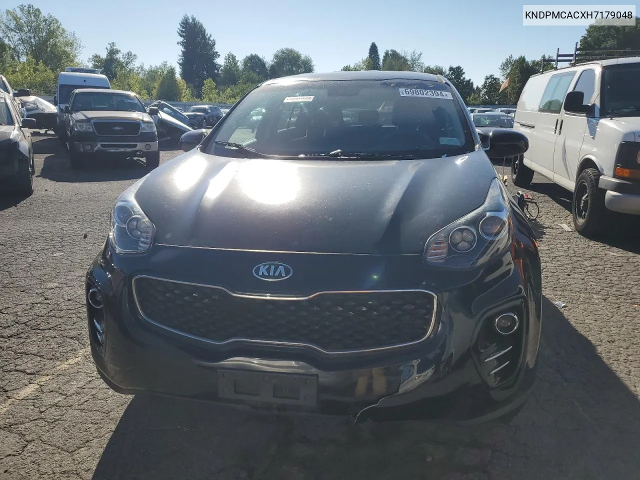 2017 Kia Sportage Lx VIN: KNDPMCACXH7179048 Lot: 69802394