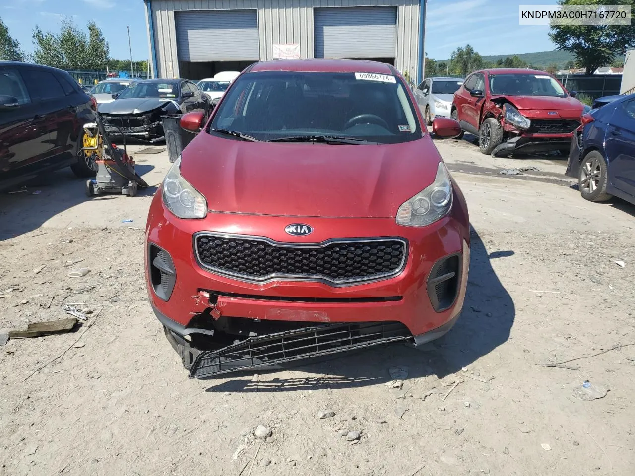 2017 Kia Sportage Lx VIN: KNDPM3AC0H7167720 Lot: 69866174