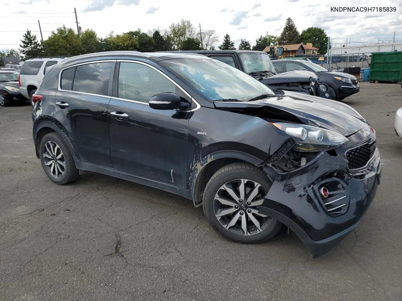 KNDPNCAC9H7185839 2017 Kia Sportage Ex