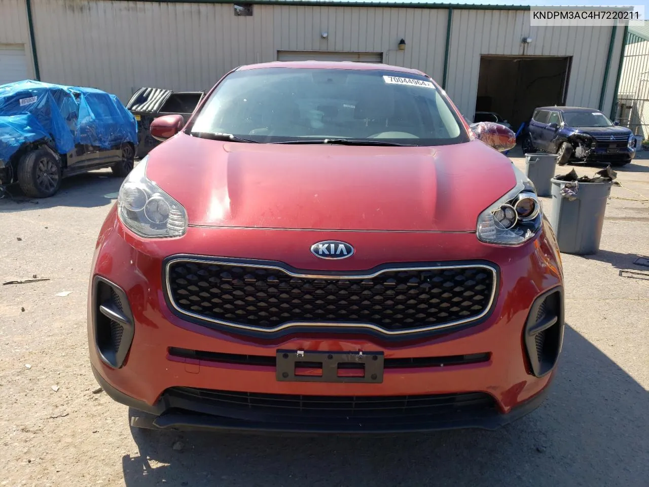 2017 Kia Sportage Lx VIN: KNDPM3AC4H7220211 Lot: 70044964