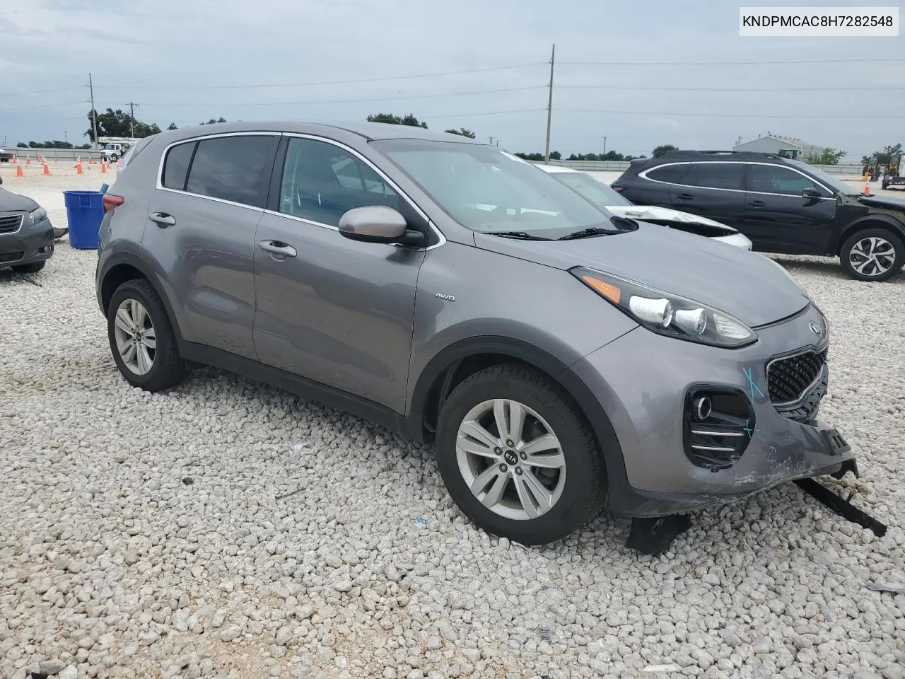 2017 Kia Sportage Lx VIN: KNDPMCAC8H7282548 Lot: 70081114