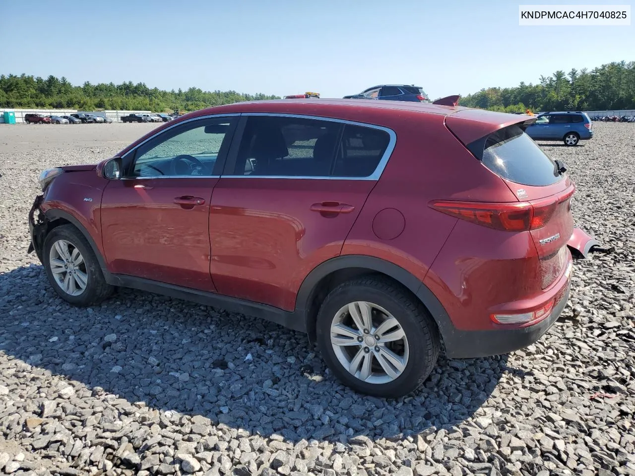 2017 Kia Sportage Lx VIN: KNDPMCAC4H7040825 Lot: 70181754