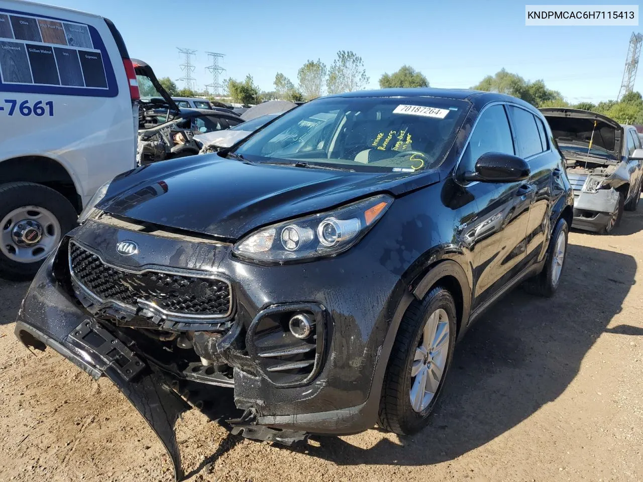 KNDPMCAC6H7115413 2017 Kia Sportage Lx