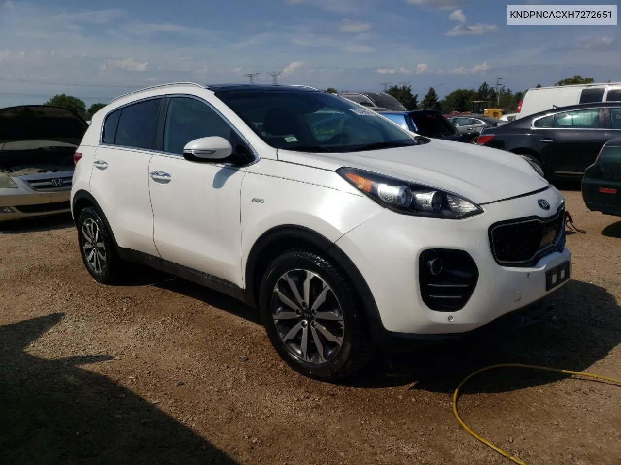 2017 Kia Sportage Ex VIN: KNDPNCACXH7272651 Lot: 70249644