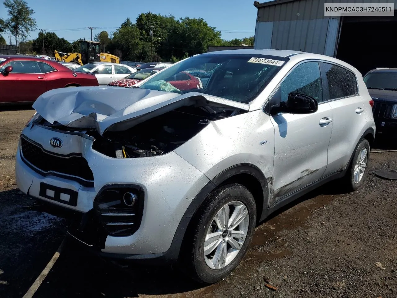 KNDPMCAC3H7246511 2017 Kia Sportage Lx