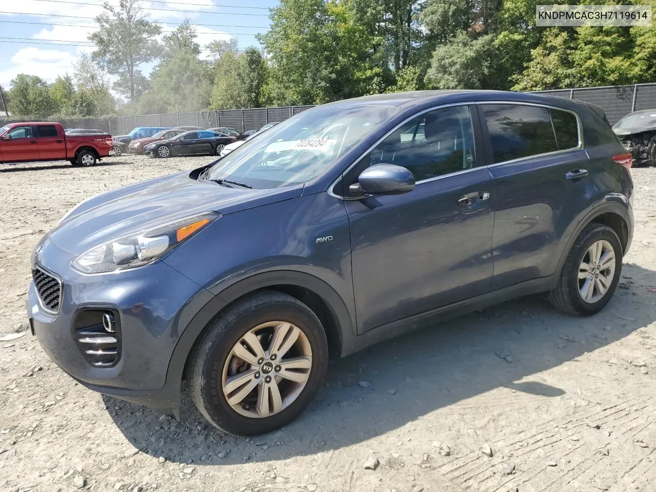 2017 Kia Sportage Lx VIN: KNDPMCAC3H7119614 Lot: 70284284