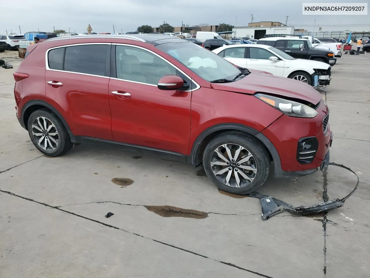 2017 Kia Sportage Ex VIN: KNDPN3AC6H7209207 Lot: 70317734