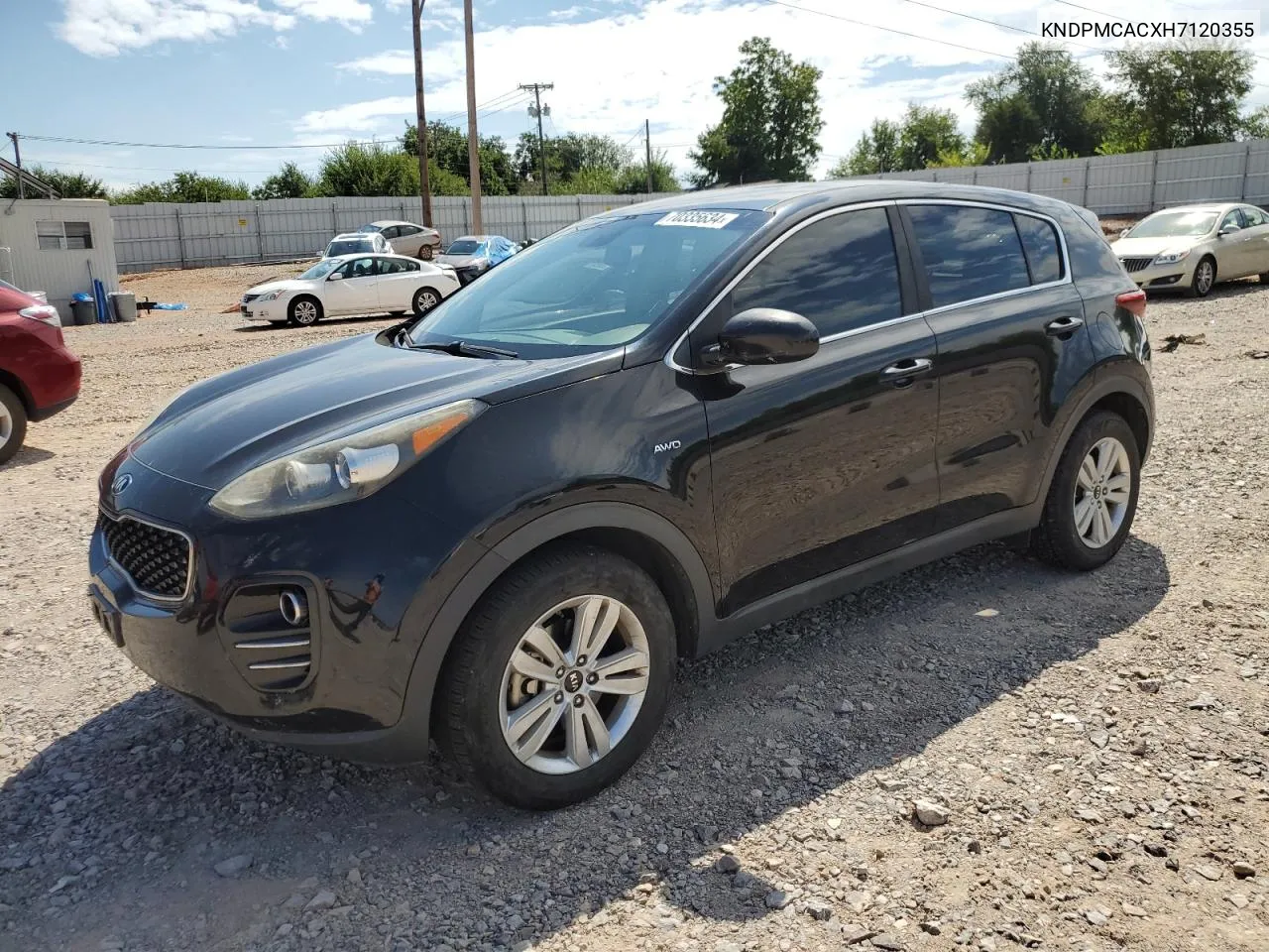 2017 Kia Sportage Lx VIN: KNDPMCACXH7120355 Lot: 70335634