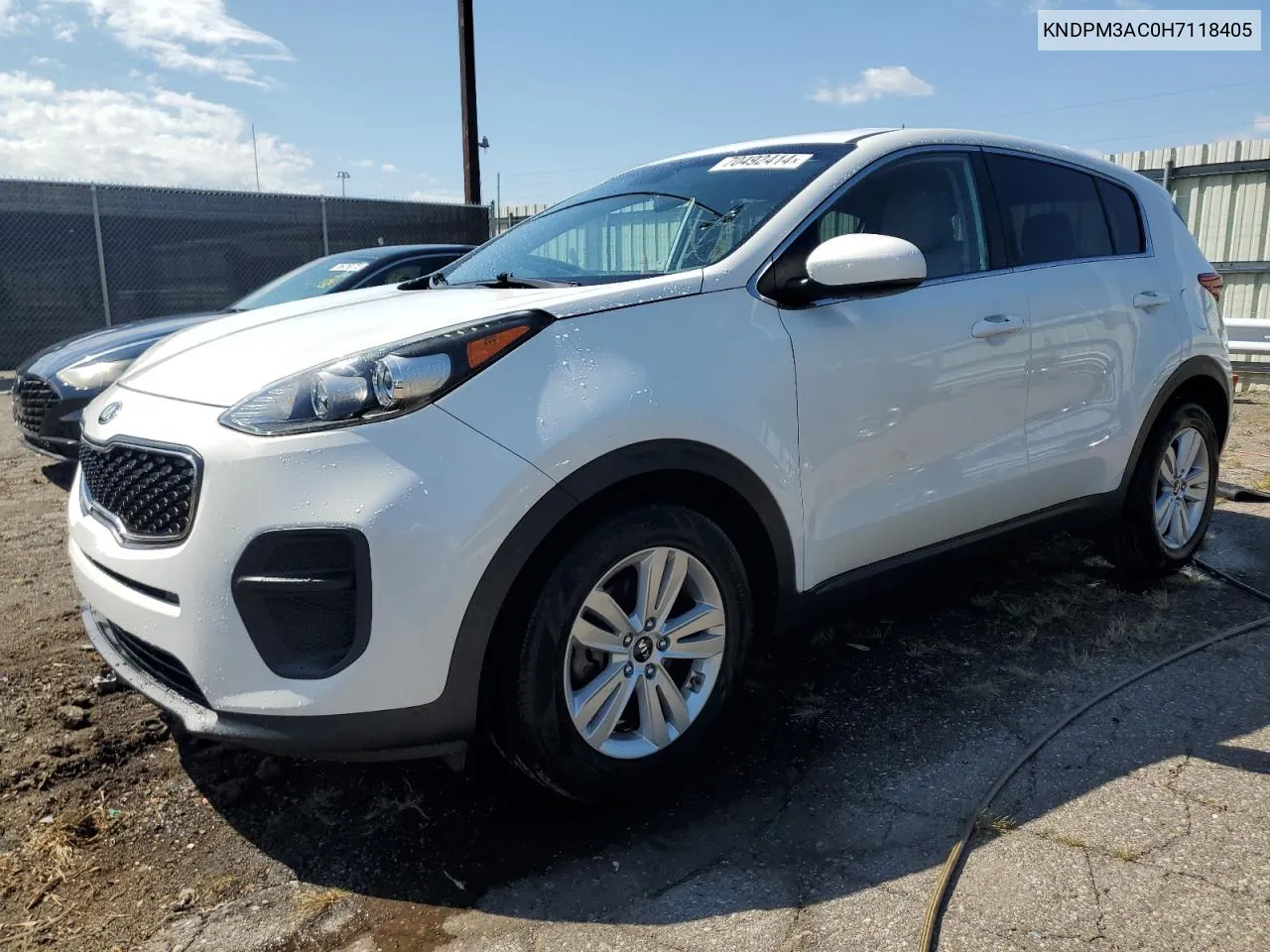 KNDPM3AC0H7118405 2017 Kia Sportage Lx