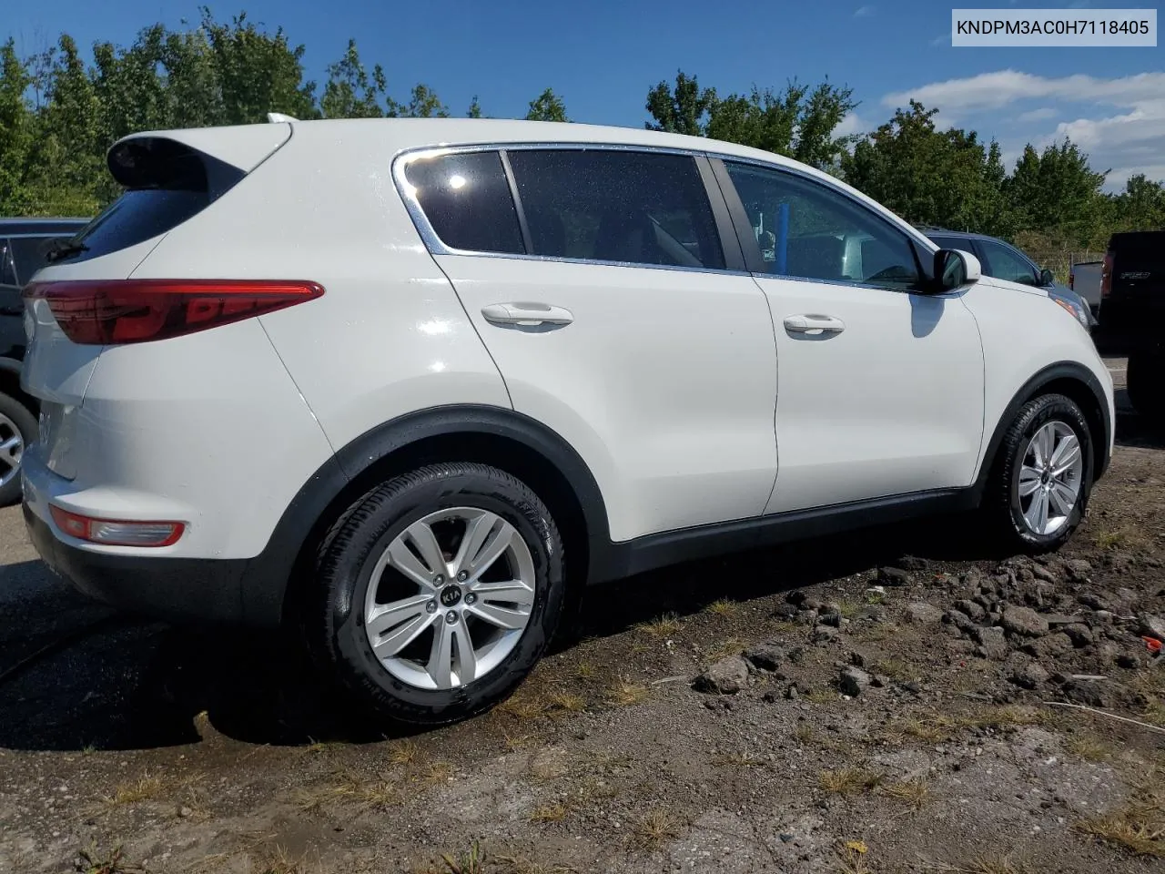 2017 Kia Sportage Lx VIN: KNDPM3AC0H7118405 Lot: 70492414