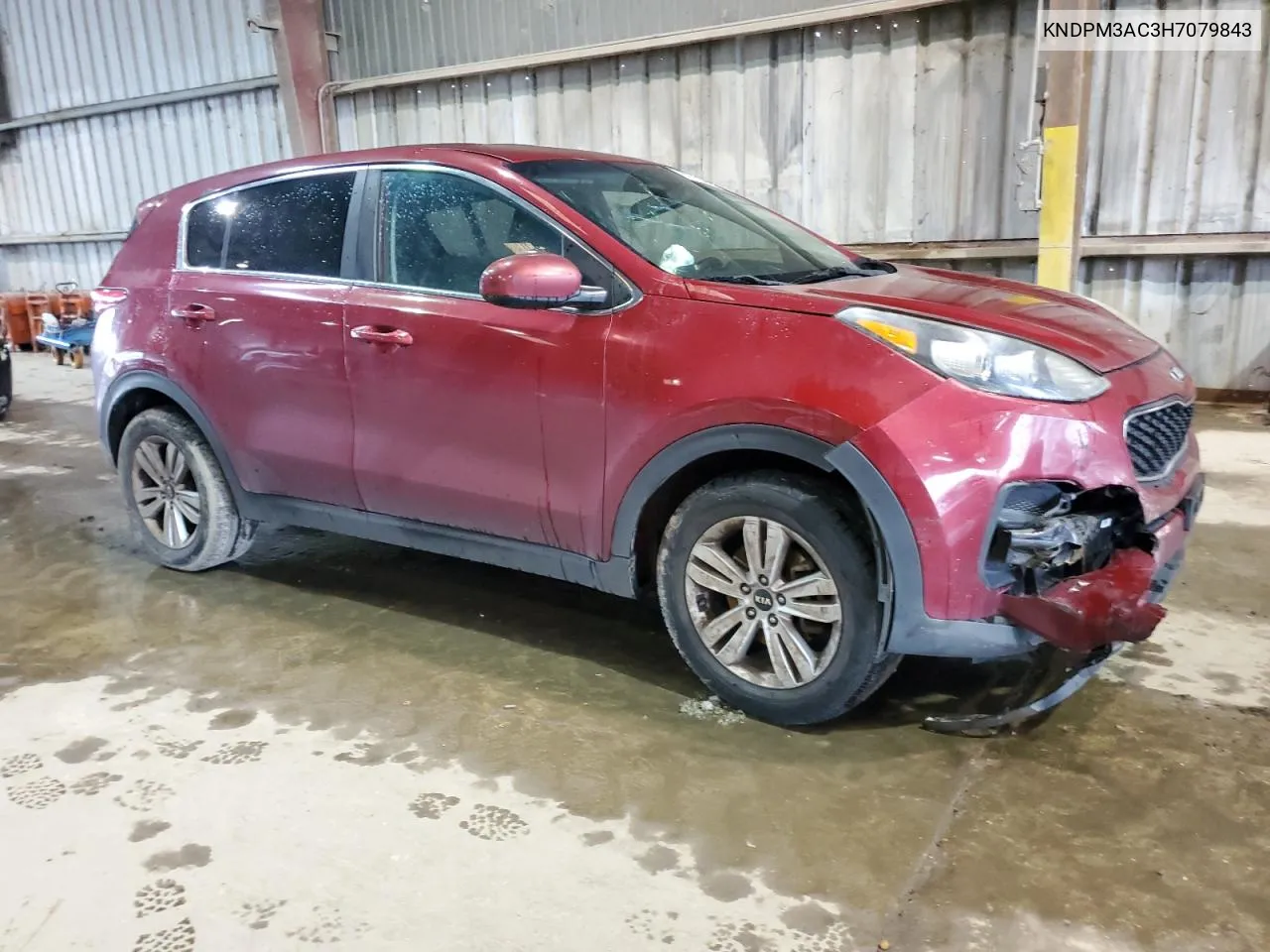 2017 Kia Sportage Lx VIN: KNDPM3AC3H7079843 Lot: 70520394