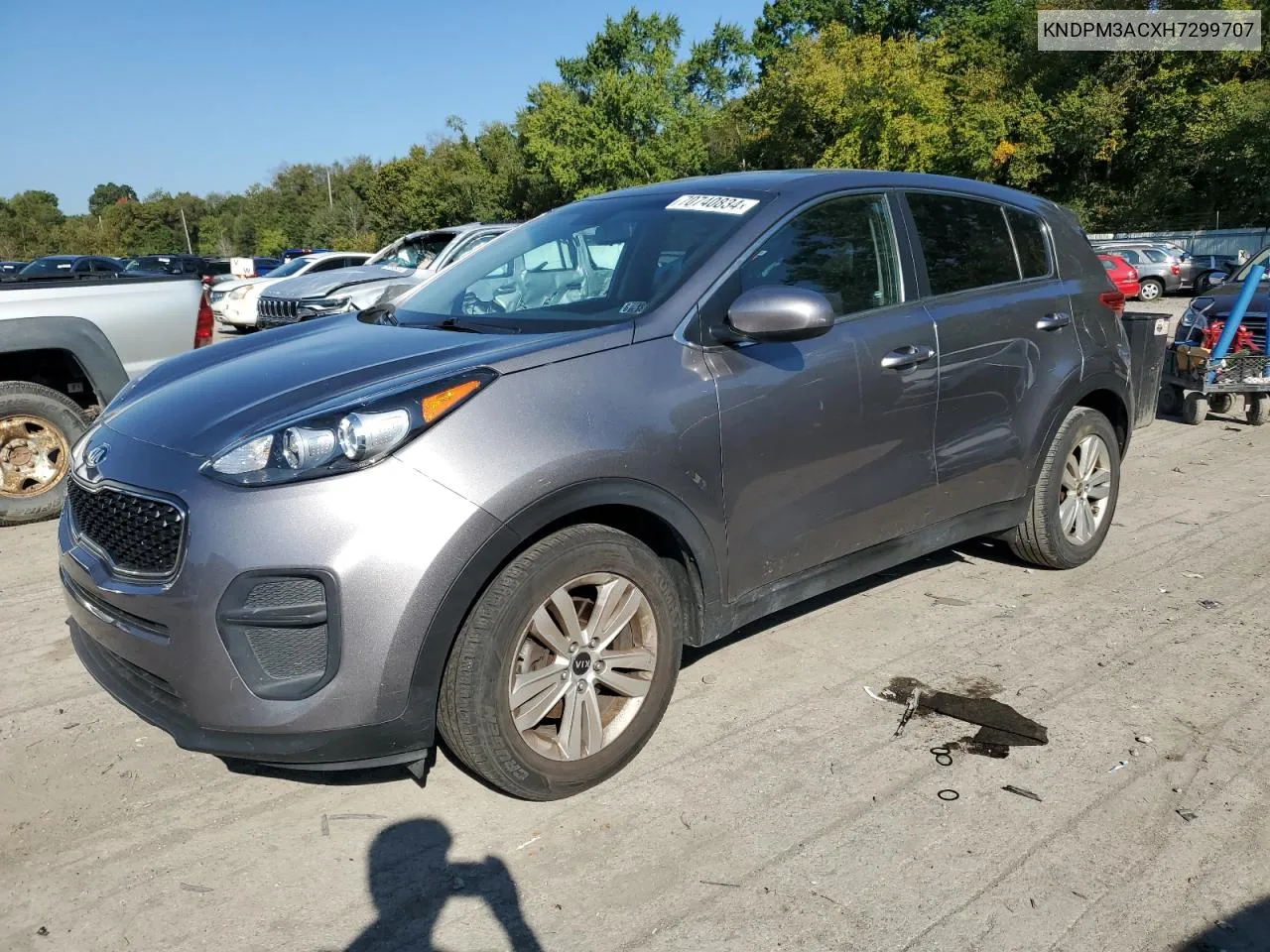 2017 Kia Sportage Lx VIN: KNDPM3ACXH7299707 Lot: 70740834