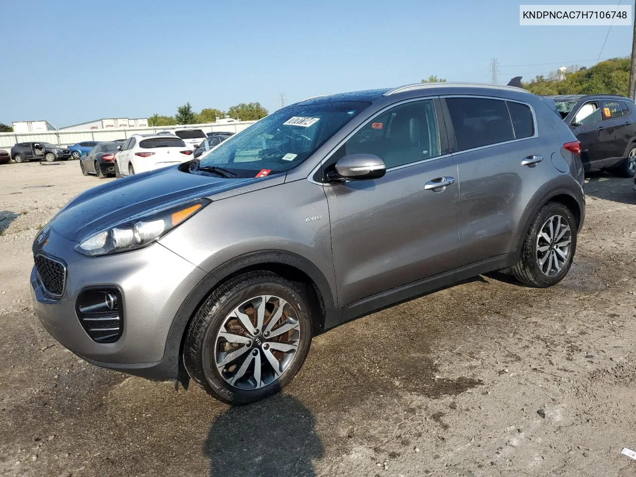 2017 Kia Sportage Ex VIN: KNDPNCAC7H7106748 Lot: 70781104