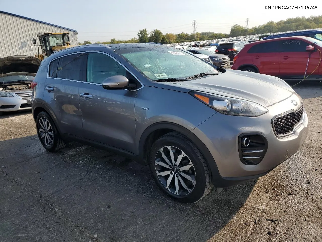 2017 Kia Sportage Ex VIN: KNDPNCAC7H7106748 Lot: 70781104