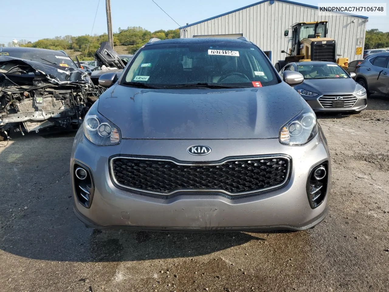 2017 Kia Sportage Ex VIN: KNDPNCAC7H7106748 Lot: 70781104