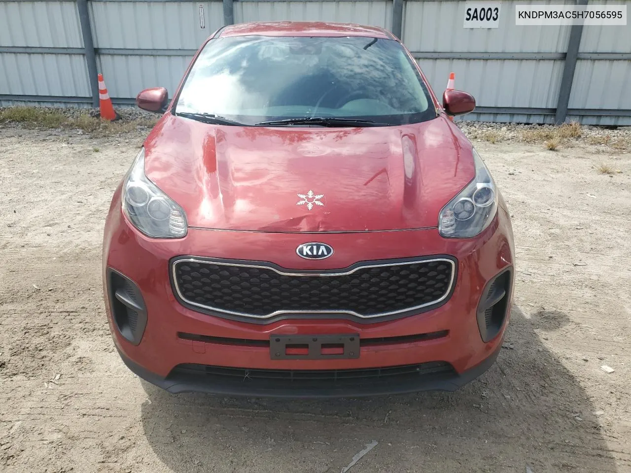 2017 Kia Sportage Lx VIN: KNDPM3AC5H7056595 Lot: 71069994