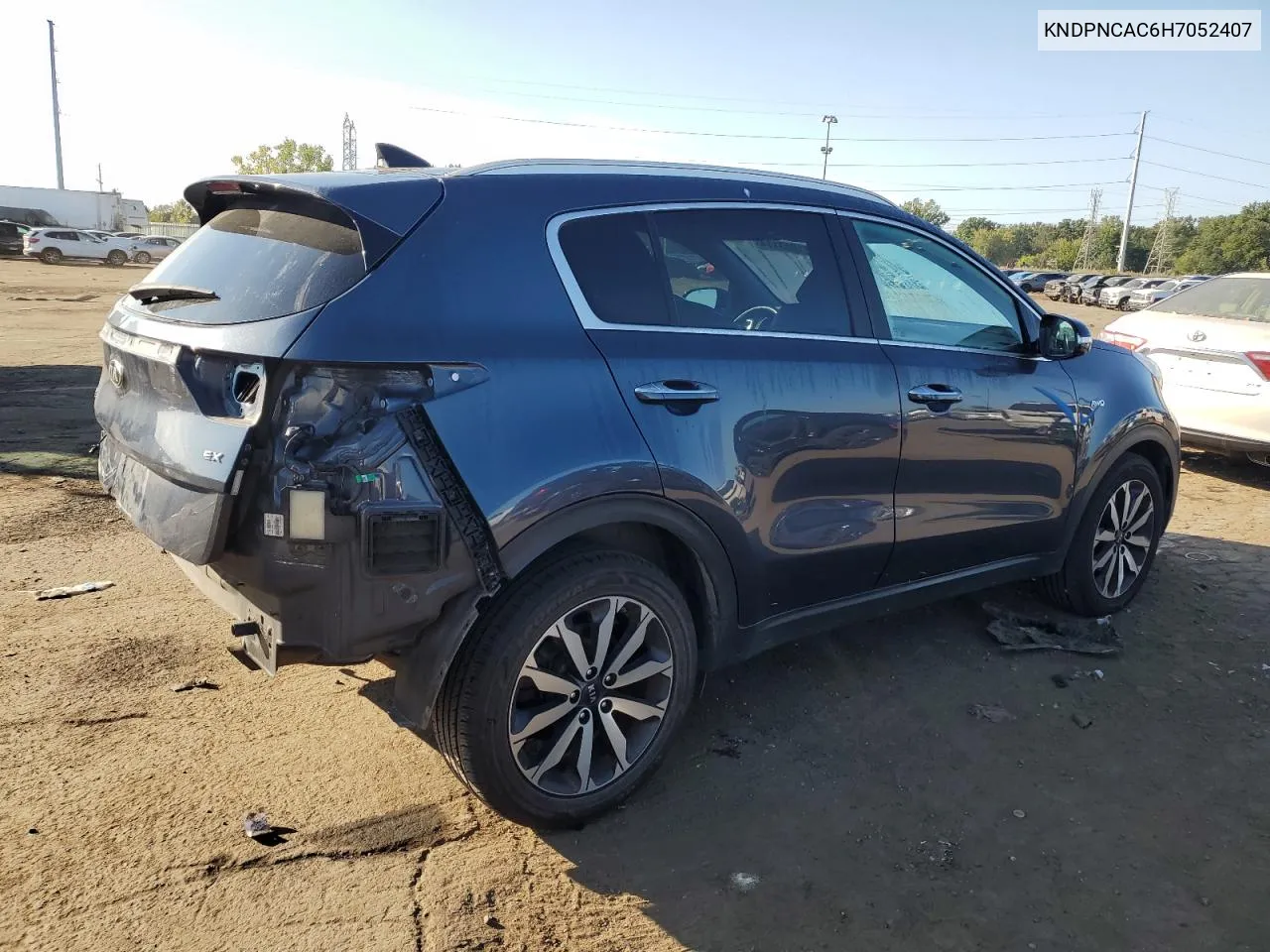 KNDPNCAC6H7052407 2017 Kia Sportage Ex