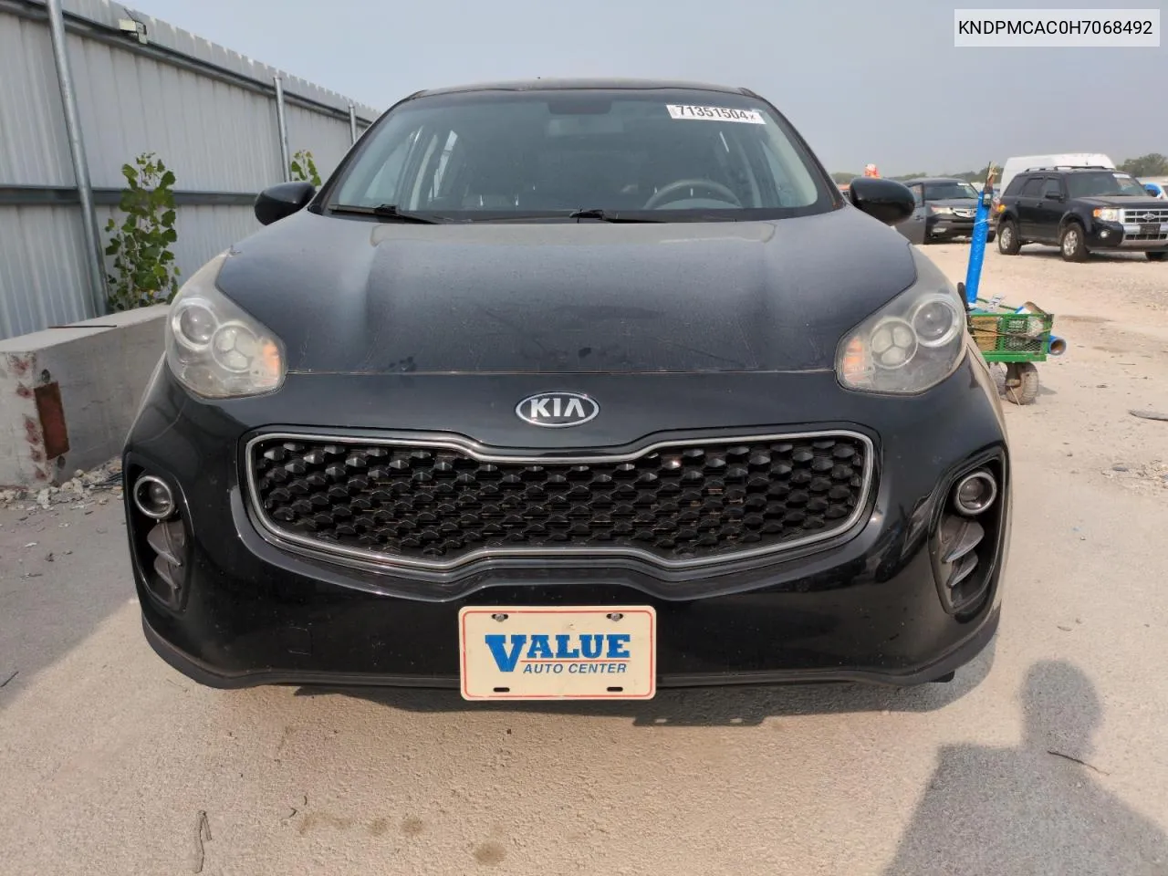 2017 Kia Sportage Lx VIN: KNDPMCAC0H7068492 Lot: 71351504