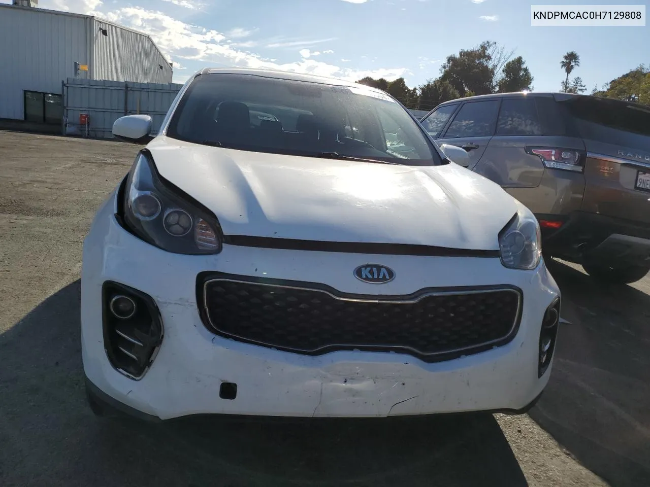 2017 Kia Sportage Lx VIN: KNDPMCAC0H7129808 Lot: 71488504