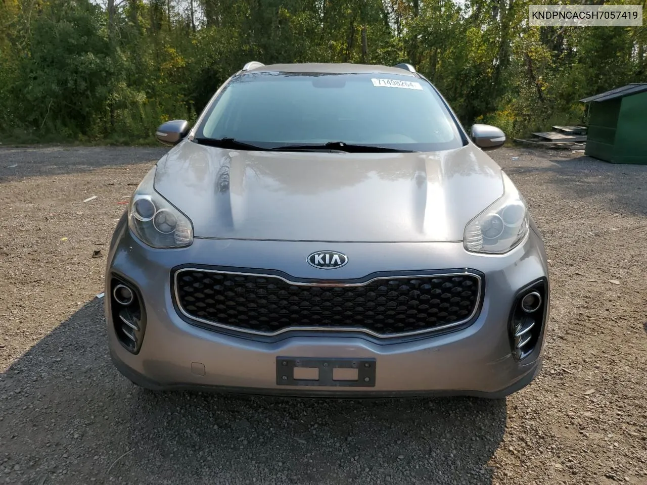 2017 Kia Sportage Ex VIN: KNDPNCAC5H7057419 Lot: 71498264