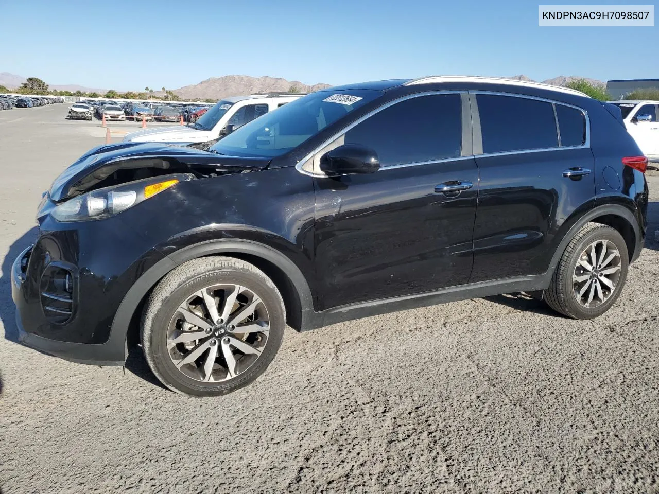 2017 Kia Sportage Ex VIN: KNDPN3AC9H7098507 Lot: 72012664