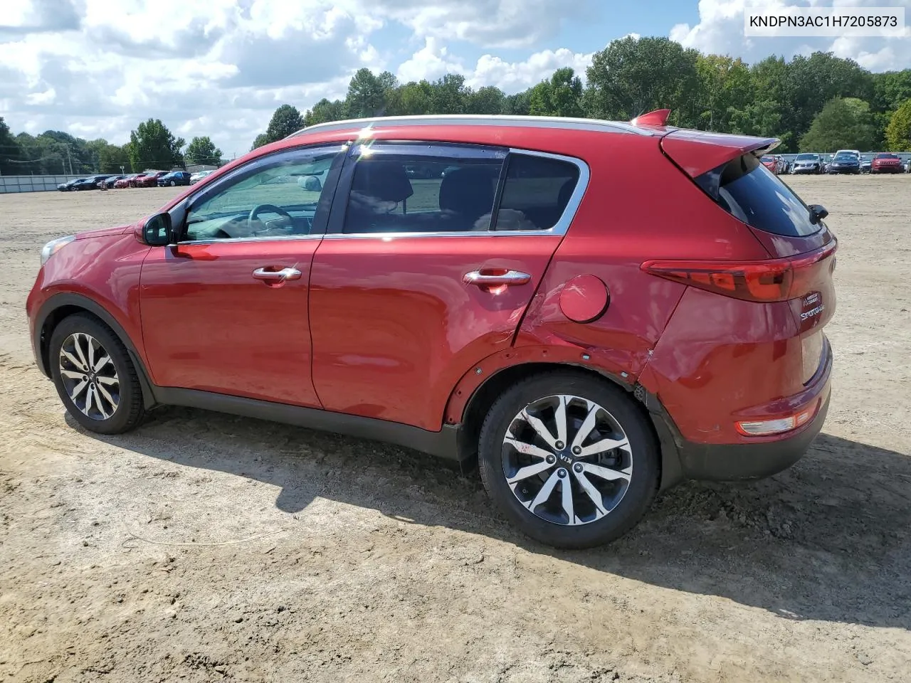 KNDPN3AC1H7205873 2017 Kia Sportage Ex