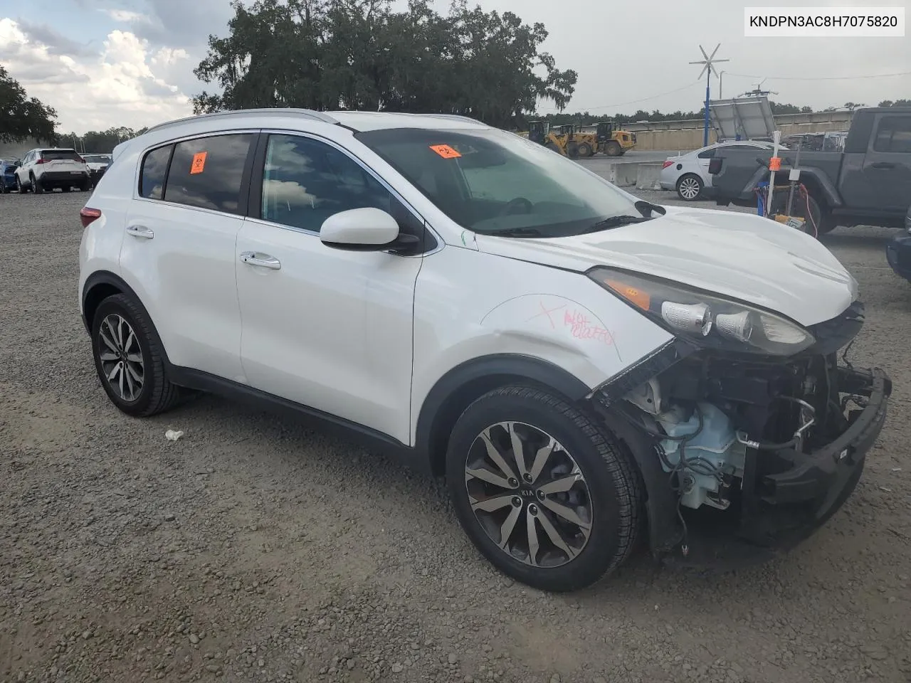 2017 Kia Sportage Ex VIN: KNDPN3AC8H7075820 Lot: 72098064