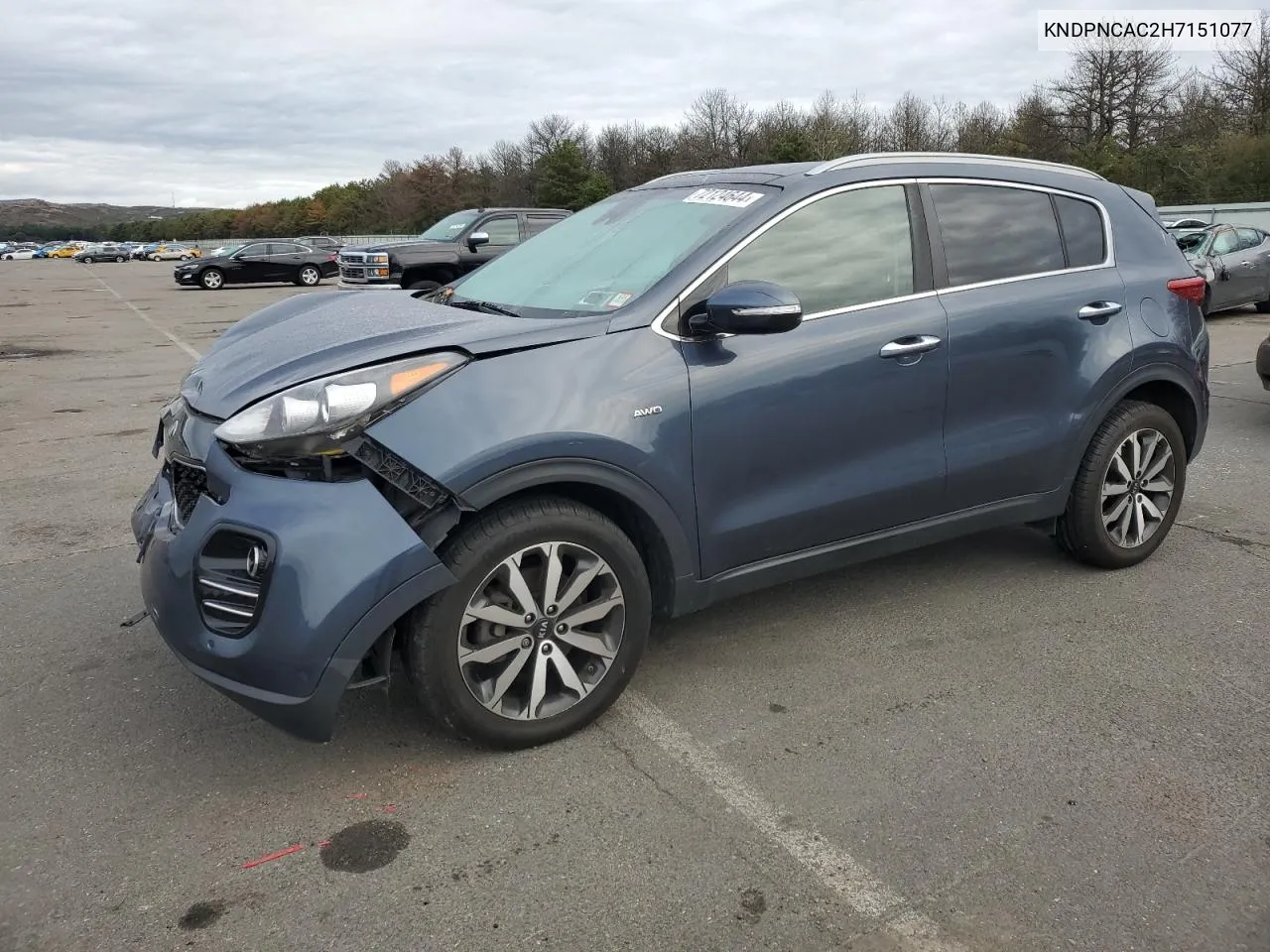 2017 Kia Sportage Ex VIN: KNDPNCAC2H7151077 Lot: 72124644