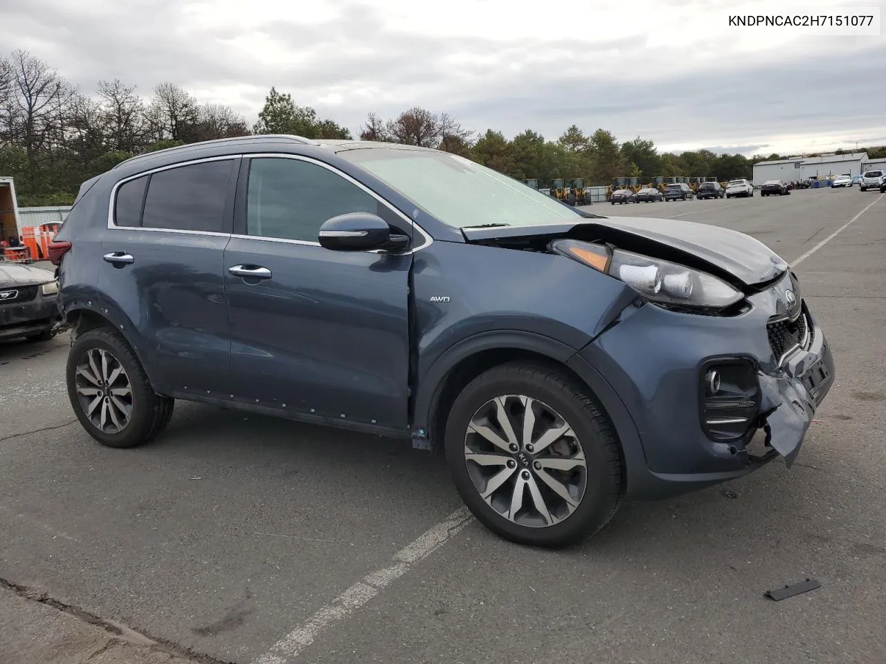 2017 Kia Sportage Ex VIN: KNDPNCAC2H7151077 Lot: 72124644