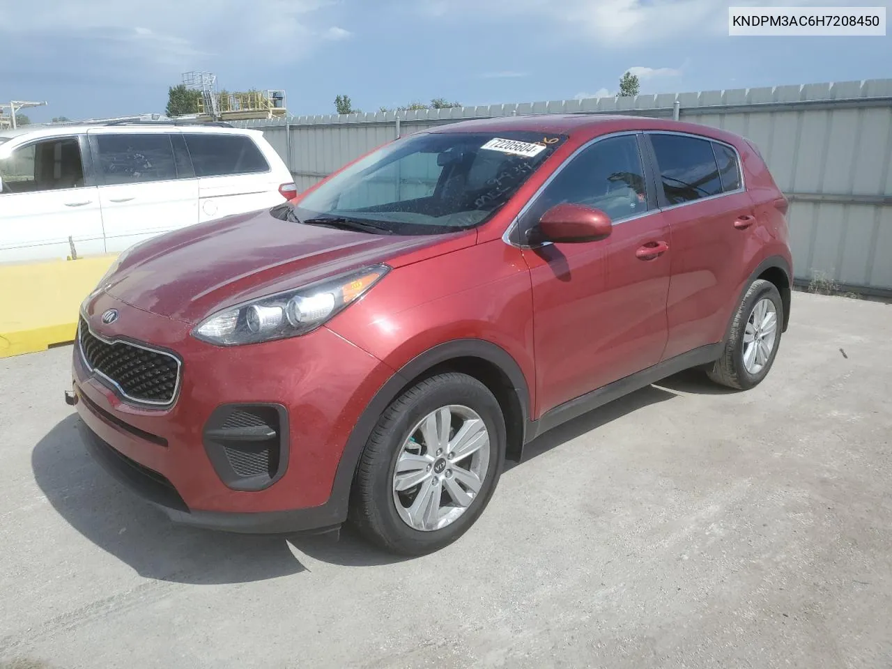 2017 Kia Sportage Lx VIN: KNDPM3AC6H7208450 Lot: 72205604