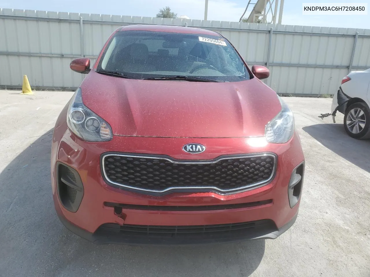 2017 Kia Sportage Lx VIN: KNDPM3AC6H7208450 Lot: 72205604