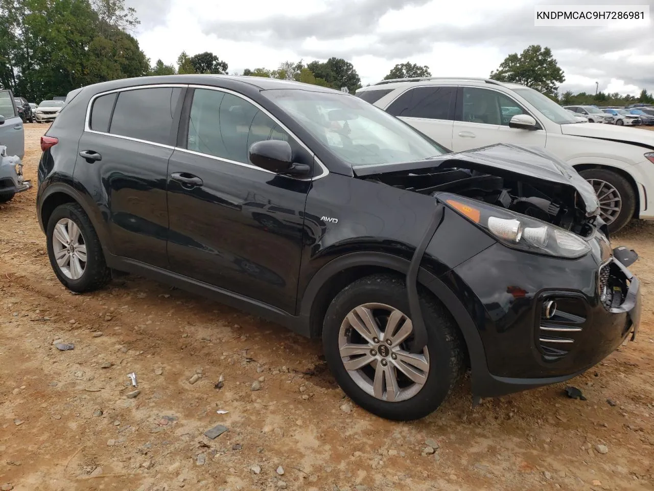 2017 Kia Sportage Lx VIN: KNDPMCAC9H7286981 Lot: 72234354