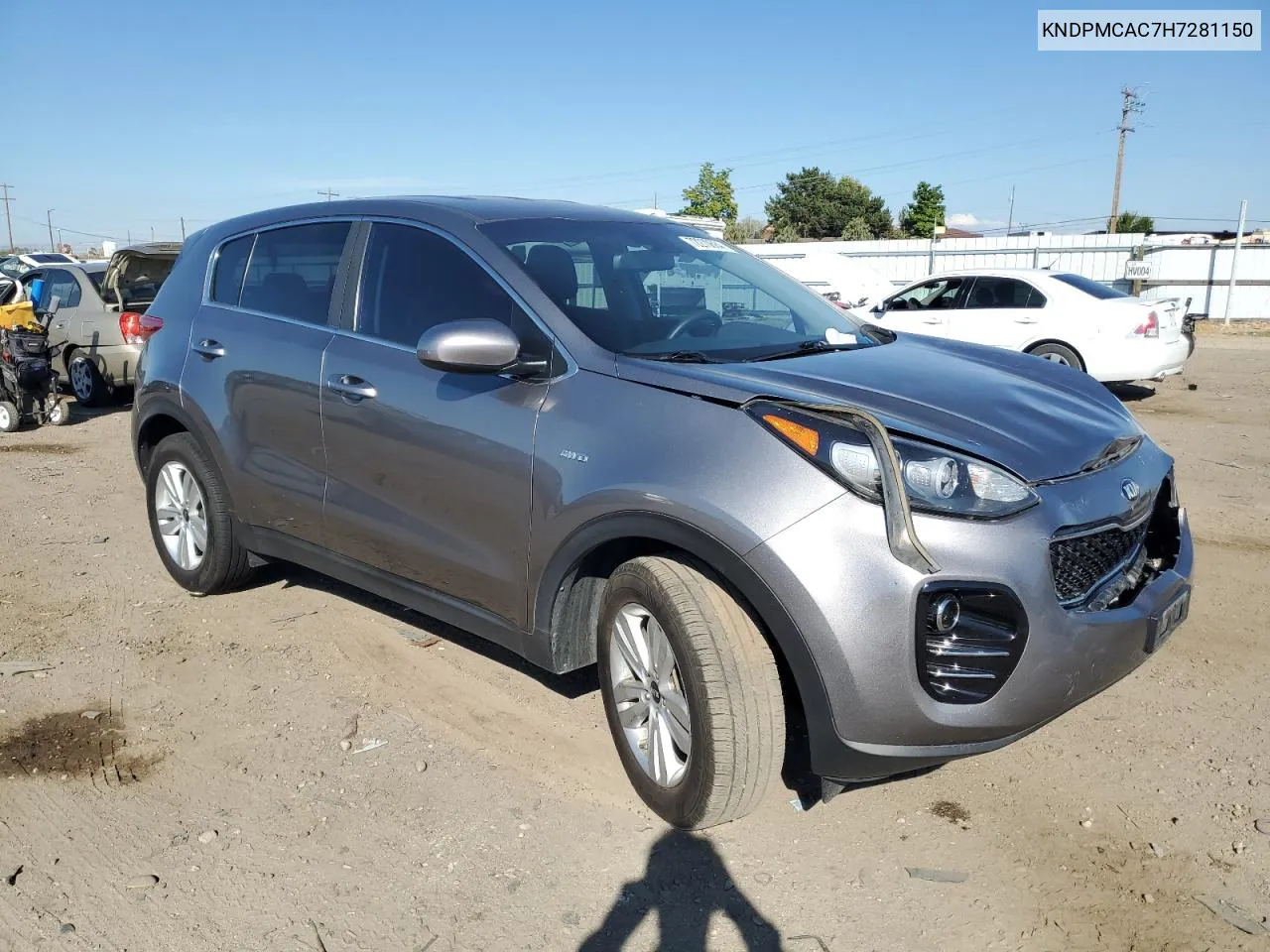 2017 Kia Sportage Lx VIN: KNDPMCAC7H7281150 Lot: 72270684