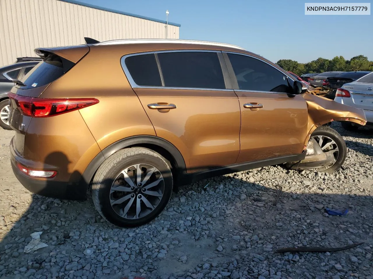 2017 Kia Sportage Ex VIN: KNDPN3AC9H7157779 Lot: 72317824