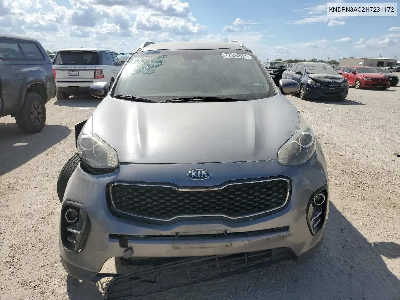 2017 Kia Sportage Ex VIN: KNDPN3AC2H7231172 Lot: 72564874